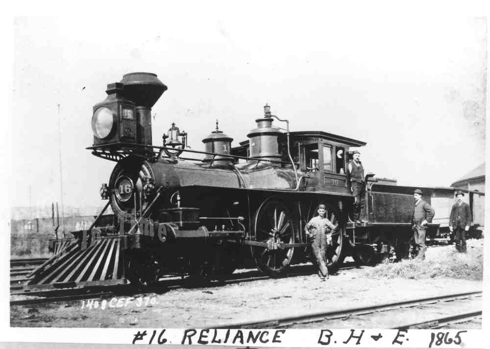 Boston, Hartford and Erie Railroad Co. Engine #16 - large