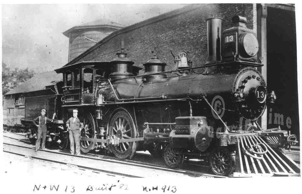 Norwich & Worcester Railroad Engine #13 - large