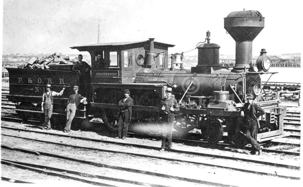 Portland and Ogdensburg Railroad Engine #1 - large