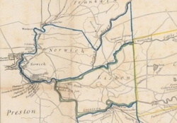 Norwich & Worcester Railroad map